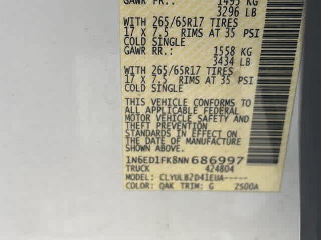 used 2022 Nissan Frontier car, priced at $27,011