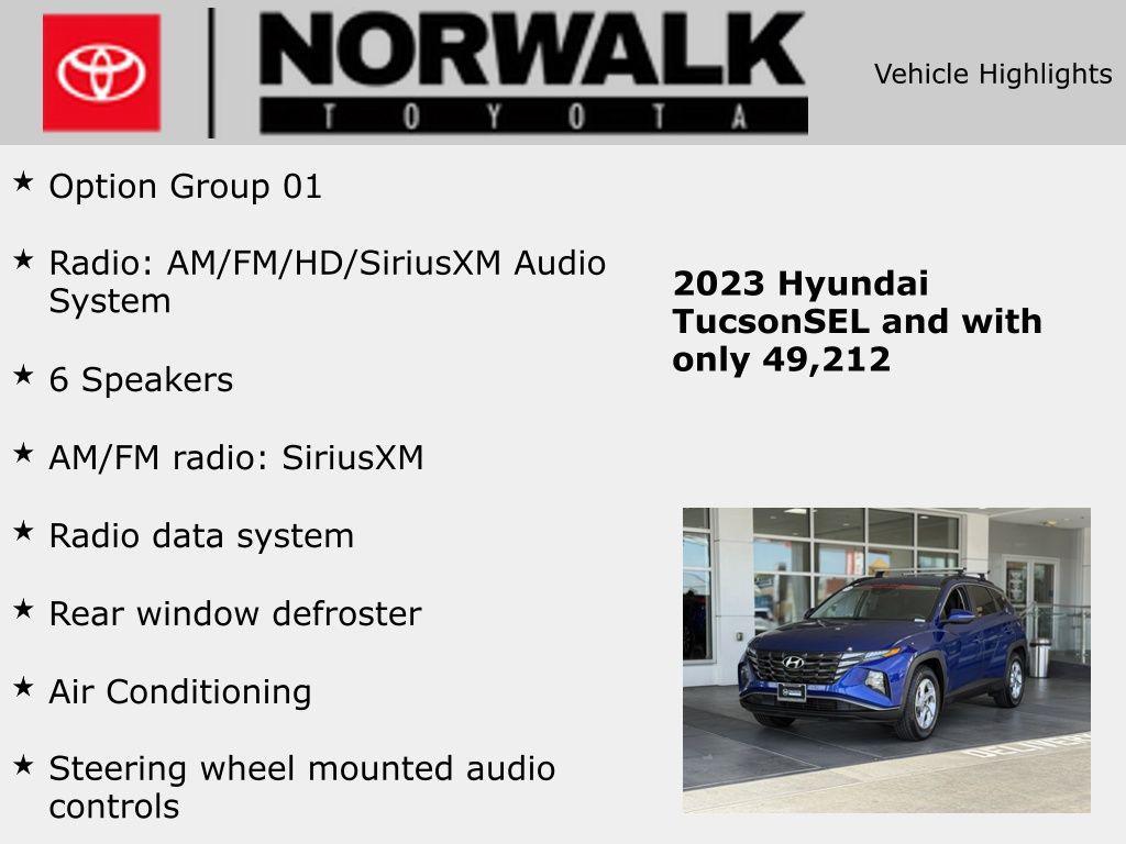 used 2023 Hyundai Tucson car, priced at $19,788