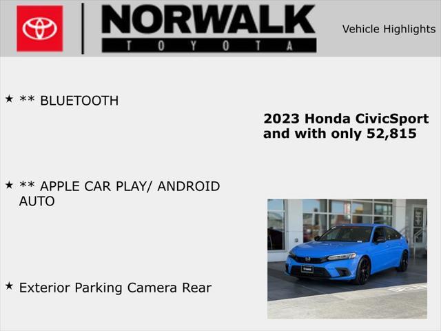 used 2023 Honda Civic car, priced at $22,671
