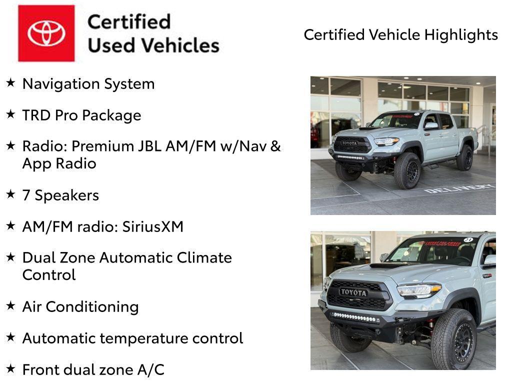 used 2021 Toyota Tacoma car, priced at $42,965