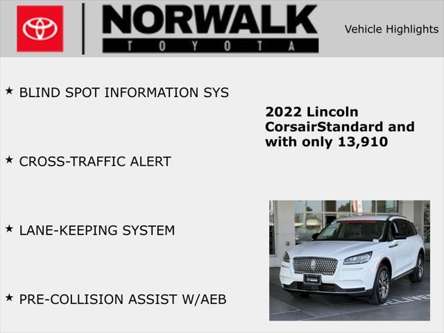 used 2022 Lincoln Corsair car, priced at $26,173