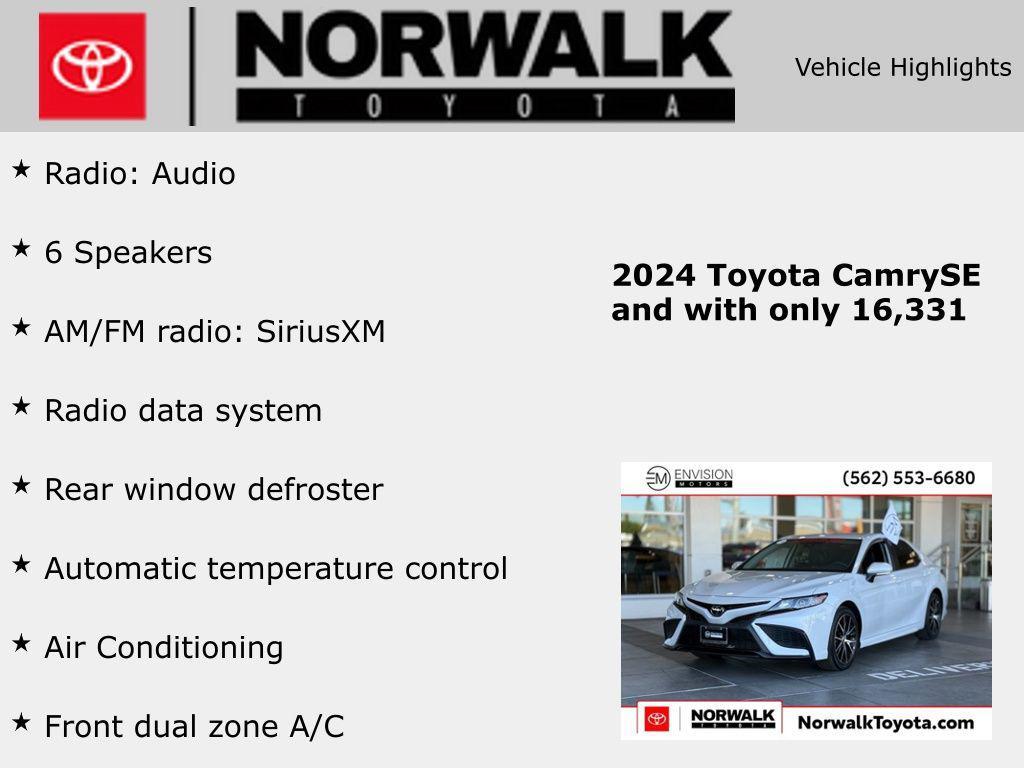 used 2024 Toyota Camry car, priced at $25,927