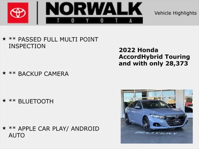 used 2022 Honda Accord Hybrid car, priced at $31,242