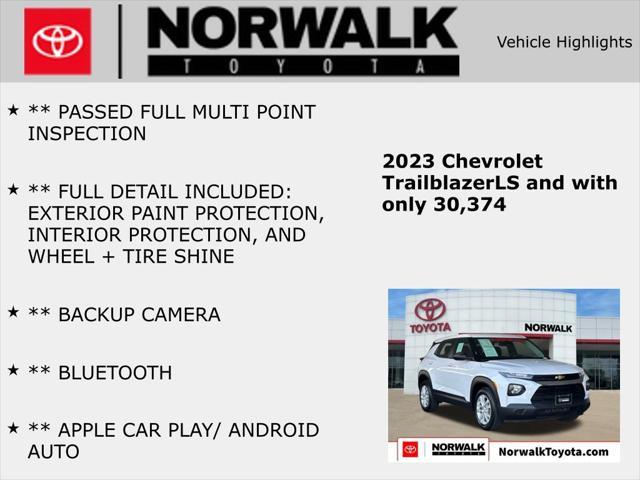 used 2023 Chevrolet TrailBlazer car, priced at $19,589