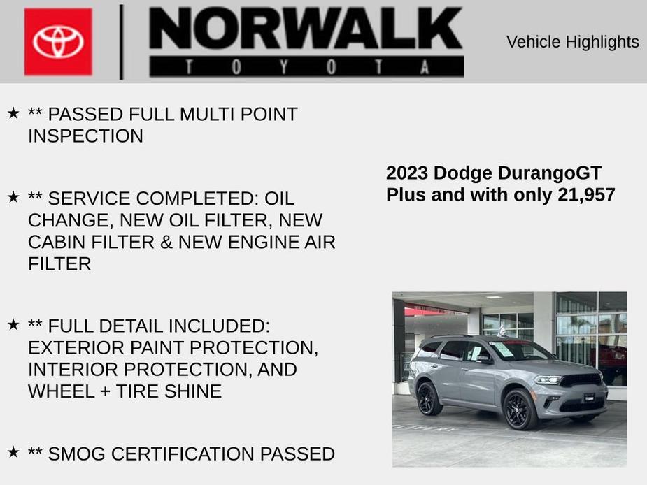 used 2023 Dodge Durango car, priced at $37,995