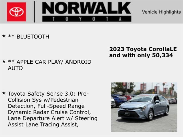 used 2023 Toyota Corolla car, priced at $19,244