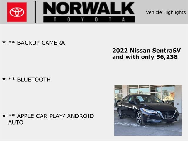 used 2022 Nissan Sentra car, priced at $16,289