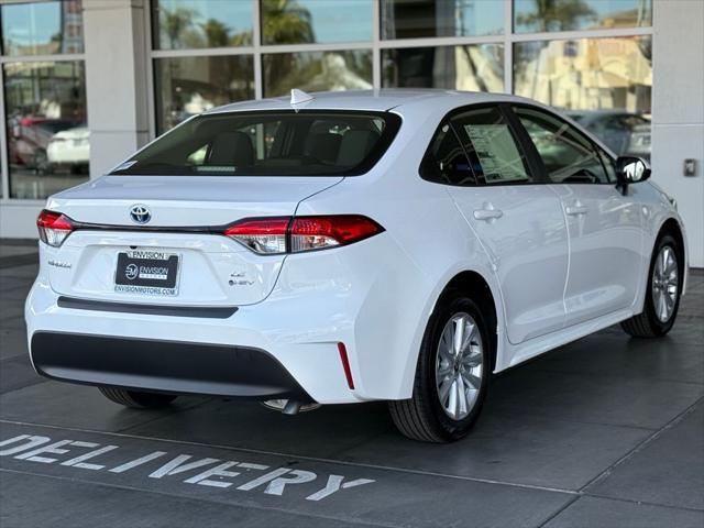 new 2025 Toyota Corolla Hybrid car, priced at $26,928