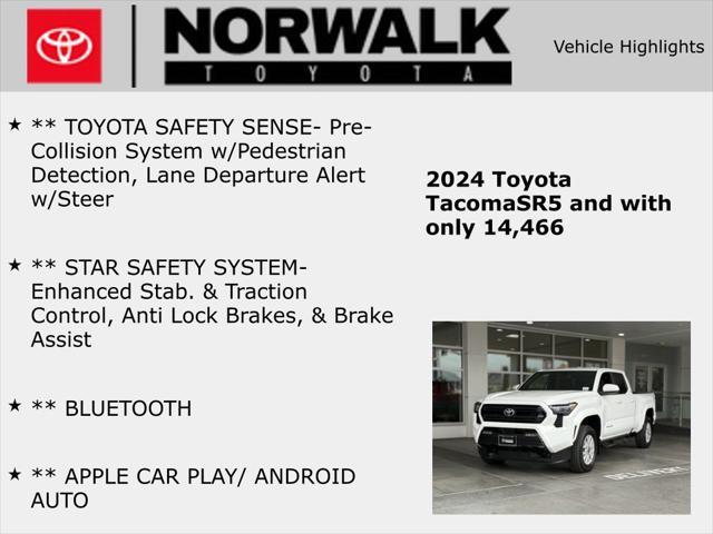 used 2024 Toyota Tacoma car, priced at $39,398