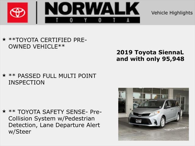 used 2019 Toyota Sienna car, priced at $23,852