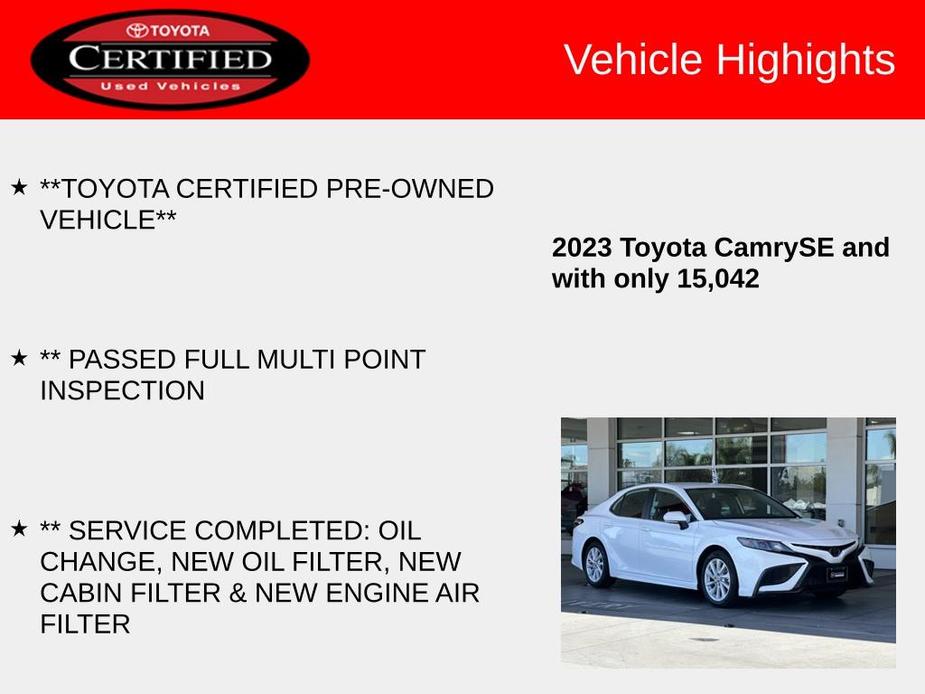 used 2023 Toyota Camry car, priced at $27,585