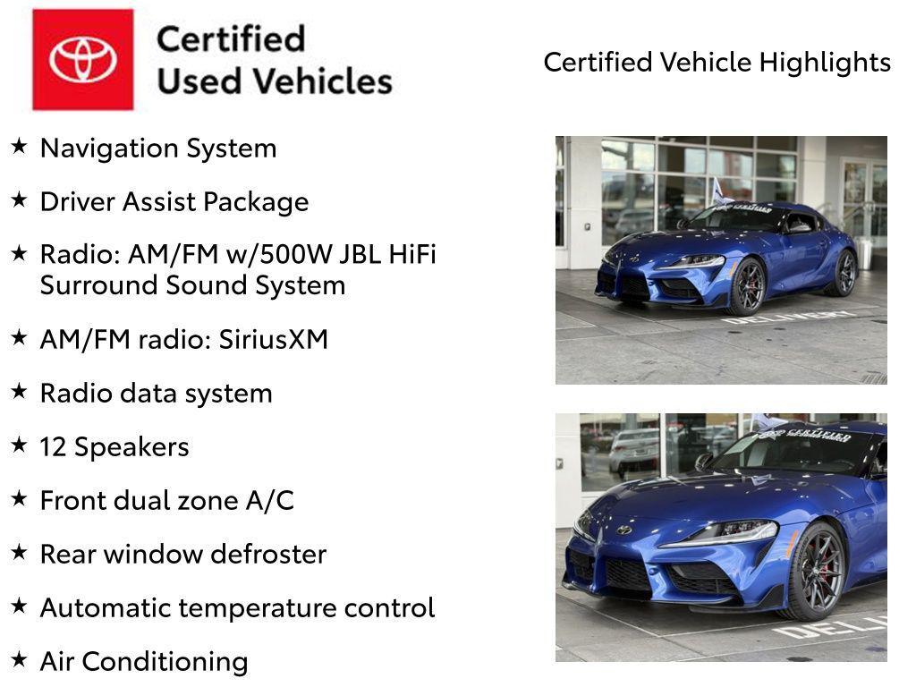 used 2023 Toyota Supra car, priced at $53,854