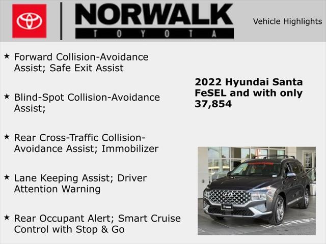 used 2022 Hyundai Santa Fe car, priced at $20,929