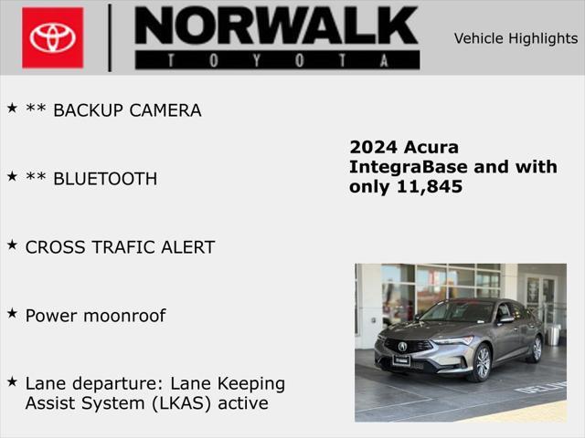 used 2024 Acura Integra car, priced at $28,122
