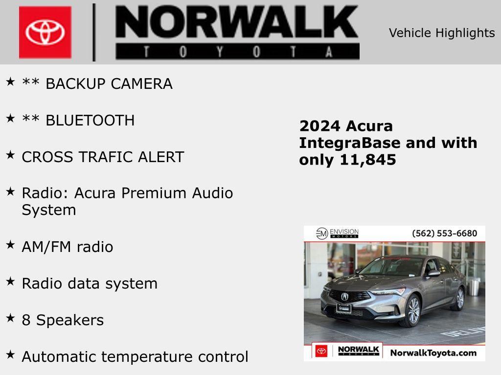 used 2024 Acura Integra car, priced at $25,947
