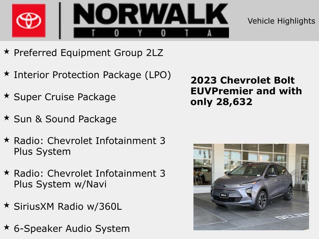 used 2023 Chevrolet Bolt EUV car, priced at $22,988