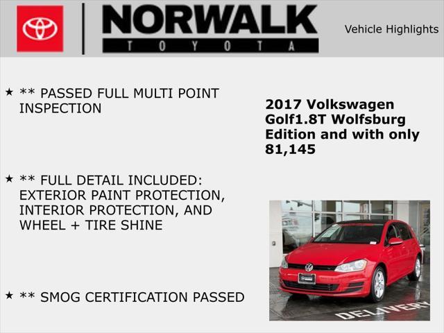 used 2017 Volkswagen Golf car, priced at $12,581