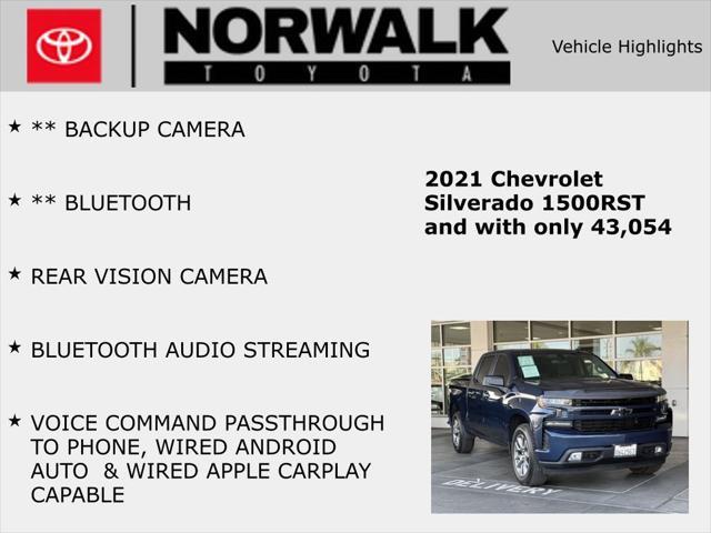 used 2021 Chevrolet Silverado 1500 car, priced at $34,996