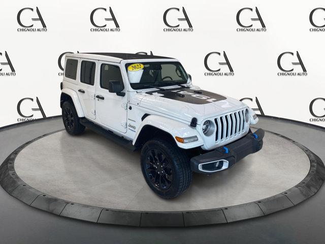 used 2022 Jeep Wrangler Unlimited 4xe car, priced at $36,500