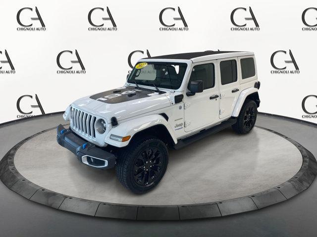 used 2022 Jeep Wrangler Unlimited 4xe car, priced at $36,500