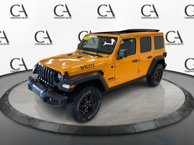 used 2021 Jeep Wrangler Unlimited car, priced at $34,000