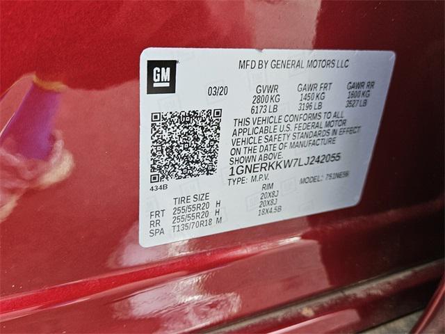 used 2020 Chevrolet Traverse car, priced at $19,500