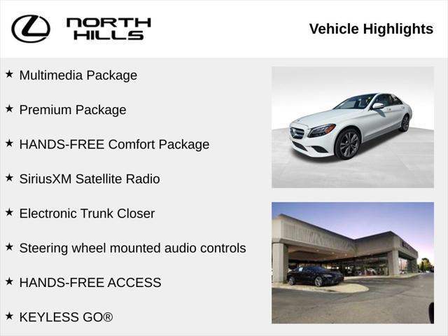used 2019 Mercedes-Benz C-Class car, priced at $21,911