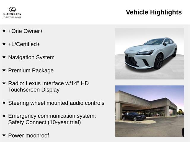 used 2025 Lexus RX 350 car, priced at $54,493