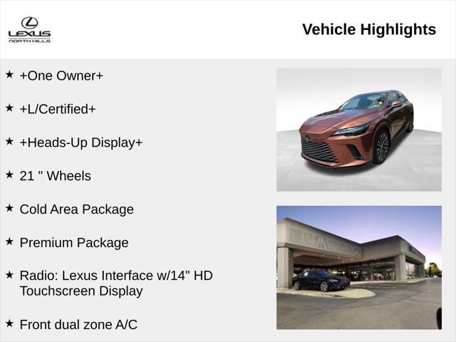 used 2023 Lexus RX 350 car, priced at $54,652