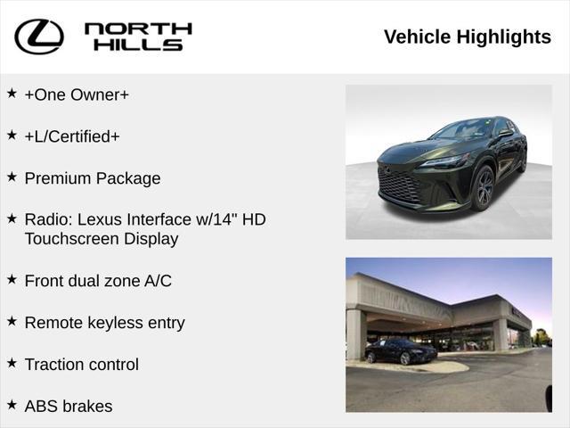 used 2025 Lexus RX 350 car, priced at $54,393