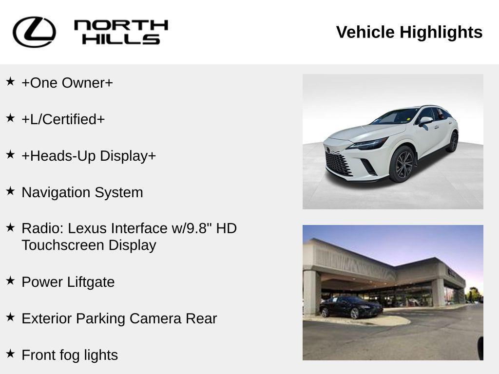 used 2023 Lexus RX 350 car, priced at $51,965