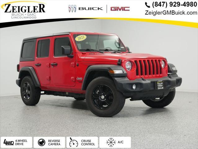 used 2021 Jeep Wrangler Unlimited car, priced at $28,525