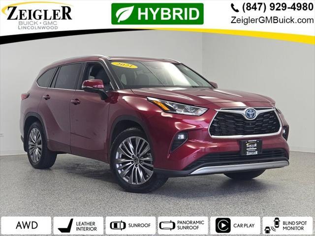 used 2021 Toyota Highlander Hybrid car, priced at $38,499