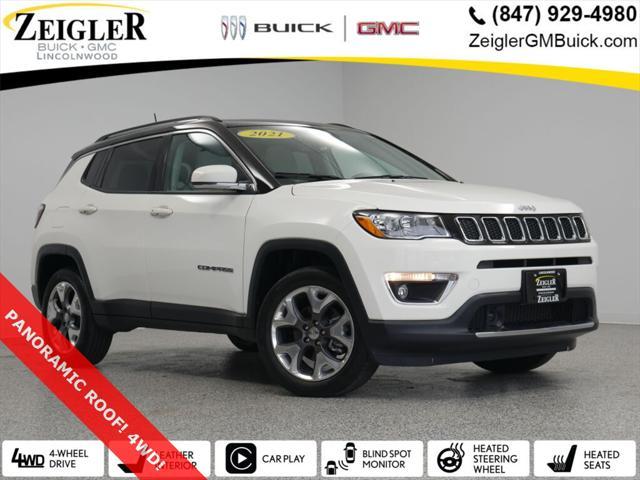 used 2021 Jeep Compass car, priced at $24,190