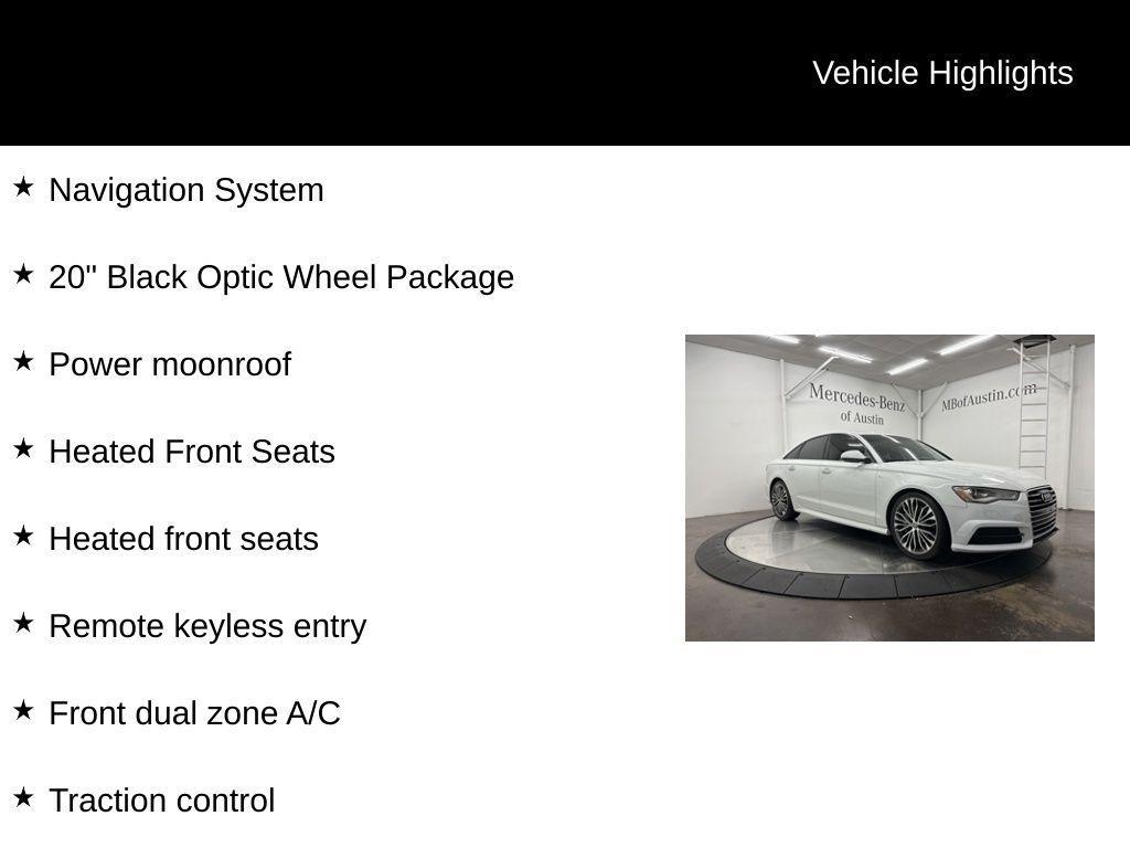 used 2018 Audi A6 car, priced at $17,480