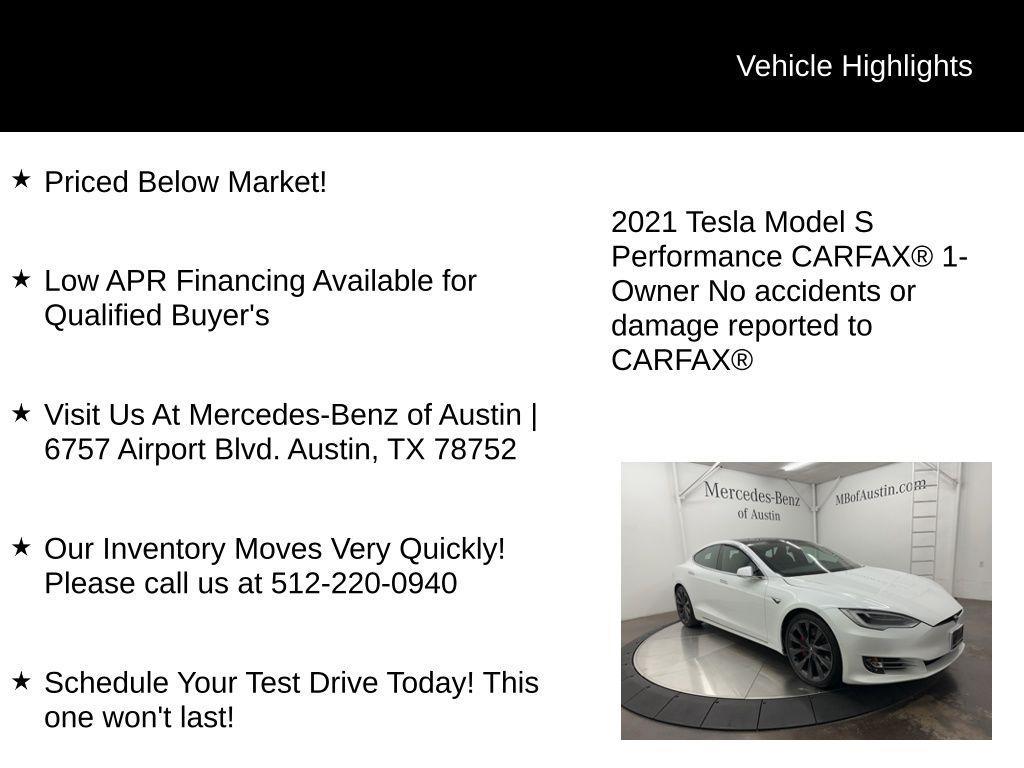 used 2021 Tesla Model S car, priced at $44,900