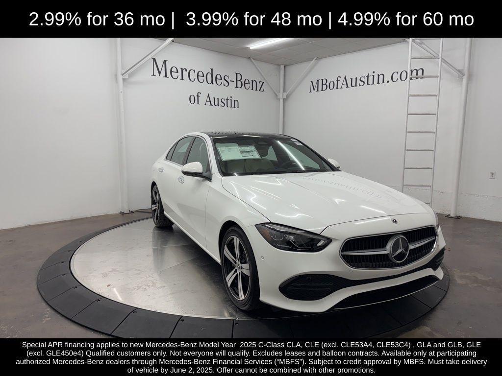 new 2025 Mercedes-Benz C-Class car, priced at $51,085