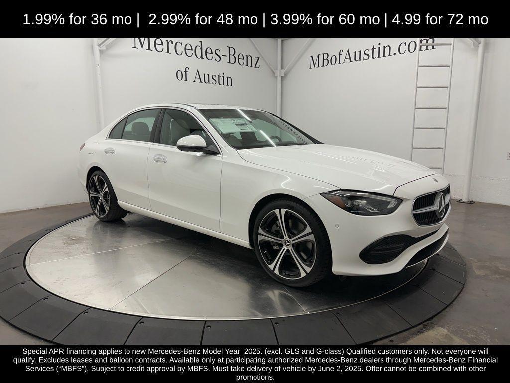 new 2025 Mercedes-Benz C-Class car, priced at $50,235
