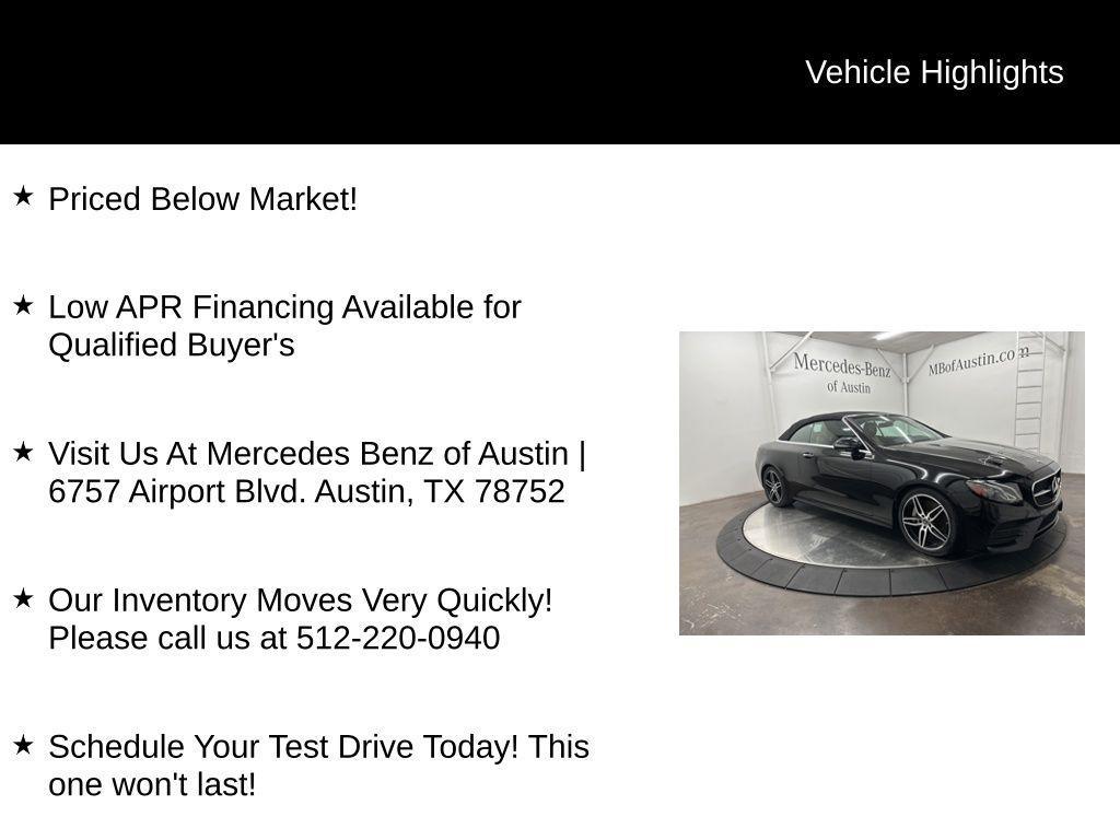 used 2019 Mercedes-Benz E-Class car, priced at $27,900
