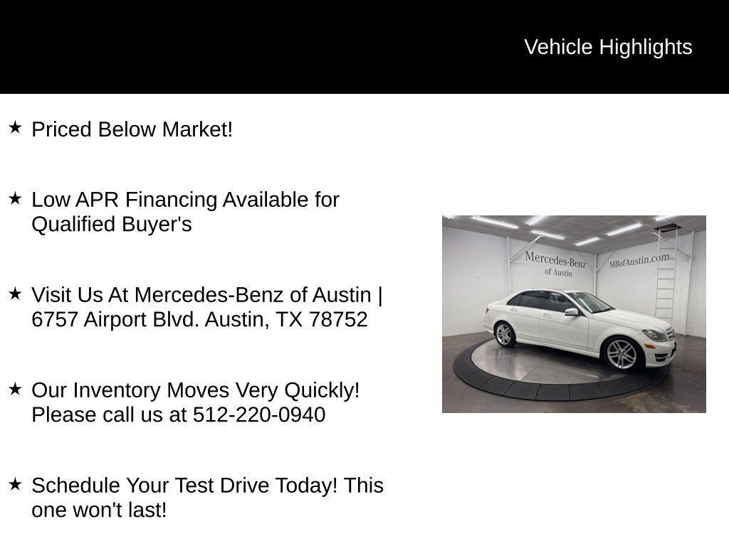 used 2013 Mercedes-Benz C-Class car, priced at $9,675
