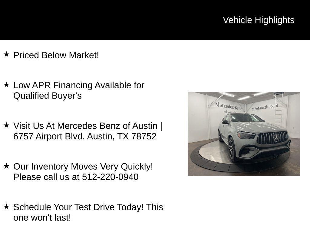 new 2025 Mercedes-Benz AMG GLE 53 car, priced at $99,860