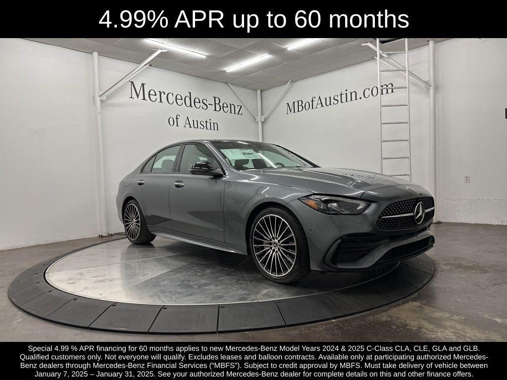 new 2025 Mercedes-Benz C-Class car, priced at $58,460