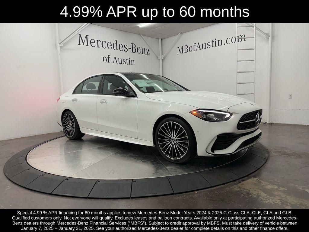 new 2025 Mercedes-Benz C-Class car, priced at $58,260