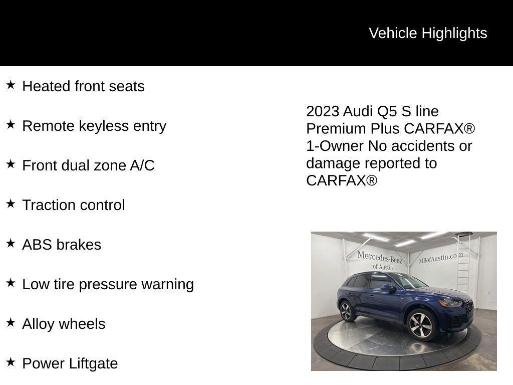 used 2023 Audi Q5 car, priced at $38,900