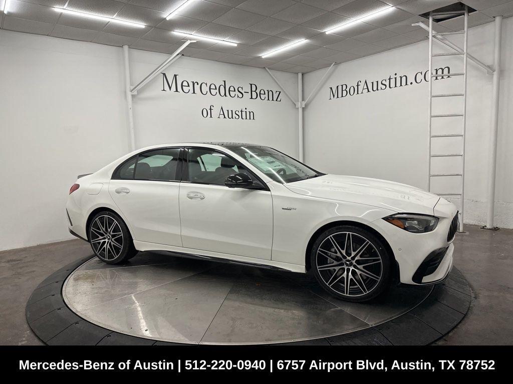 new 2025 Mercedes-Benz AMG C 43 car, priced at $73,030