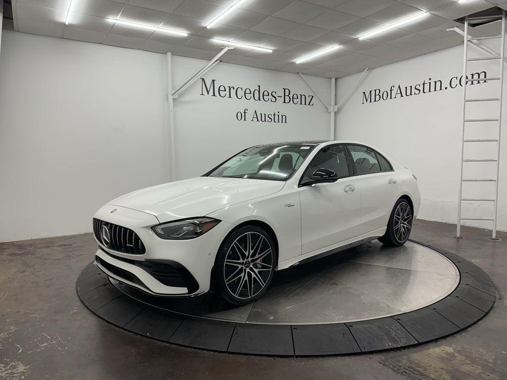 new 2025 Mercedes-Benz AMG C 43 car, priced at $73,030