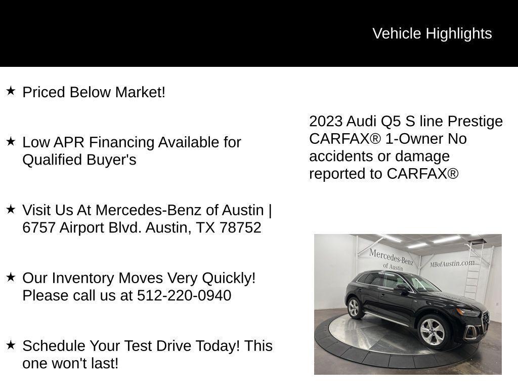 used 2023 Audi Q5 car, priced at $35,495