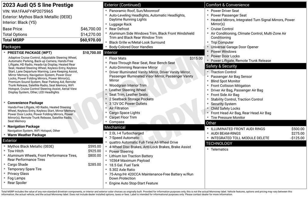 used 2023 Audi Q5 car, priced at $35,495