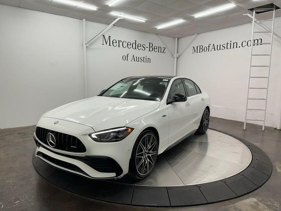 new 2025 Mercedes-Benz AMG C 43 car, priced at $72,980