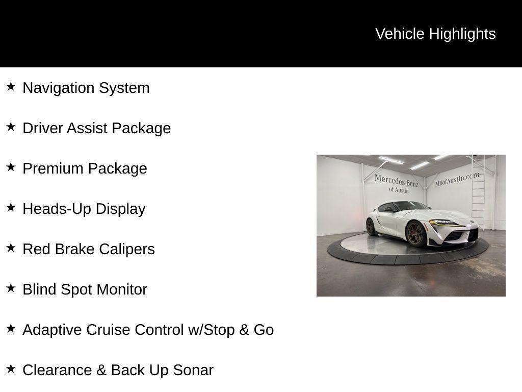 used 2020 Toyota Supra car, priced at $46,900